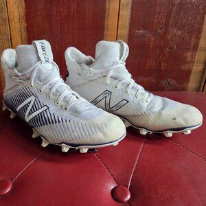 New Balance Freeze LX 2.0 Lacrosse Cleats White Blue Men's 9.5D